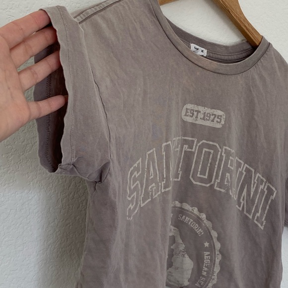 GARAGE Distressed Cropped Tee - Picture 3 of 7